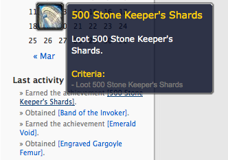 wowfeed World of Warcraft feed parser